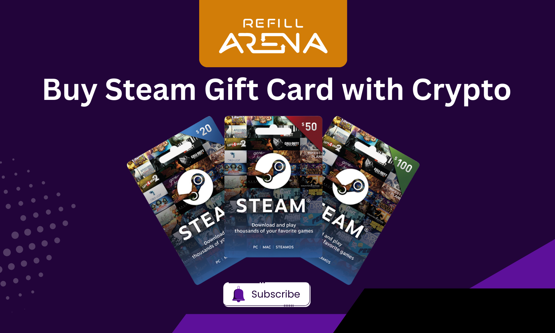Buy Steam Gift Card with Crypto