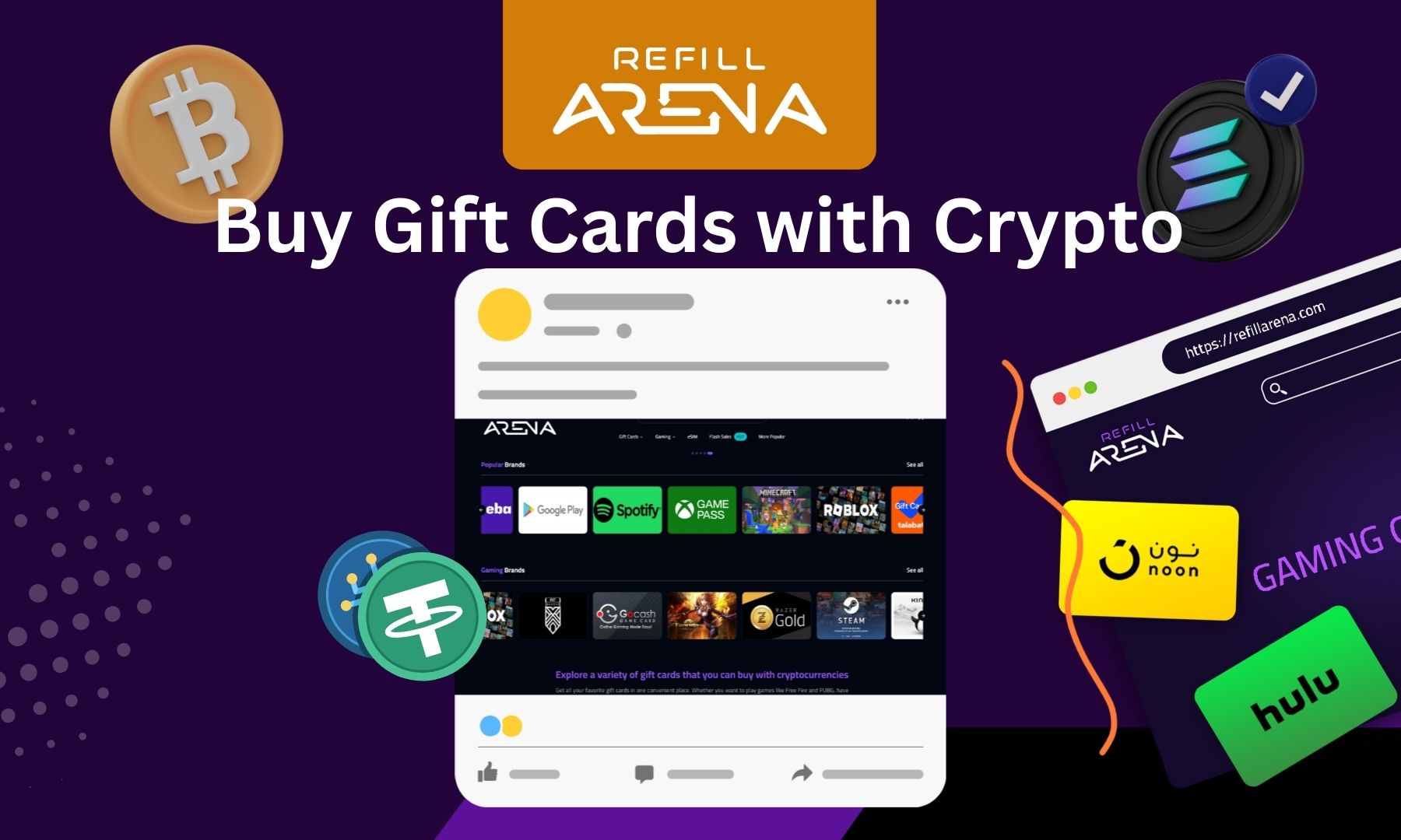 Buy Gift Cards with Crypto