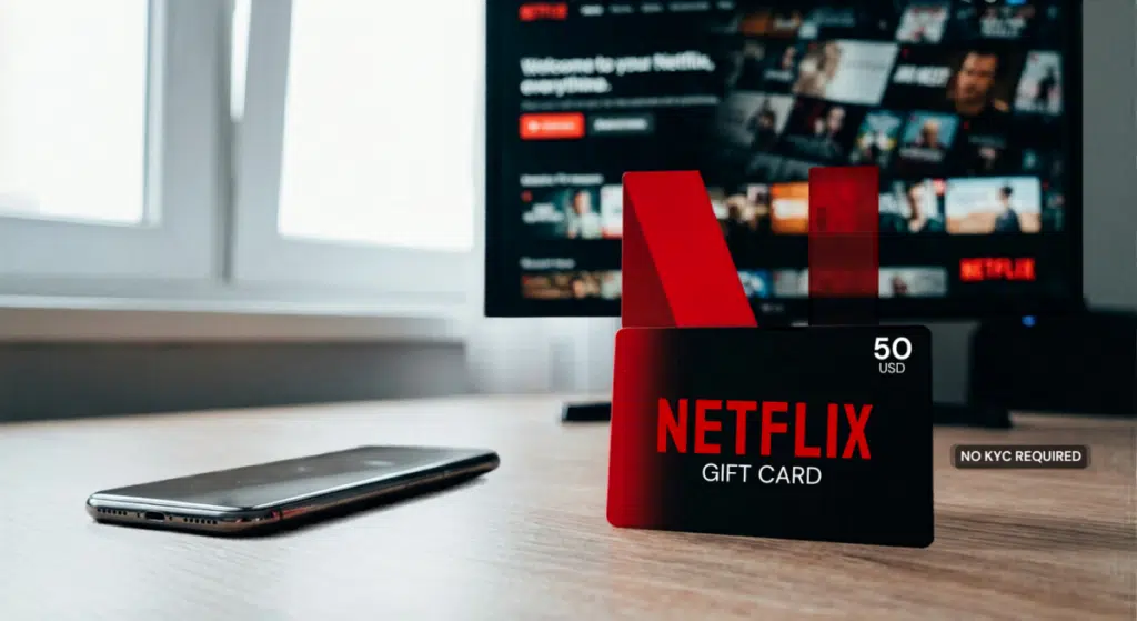 Buy Netflix Gift Card No KYC