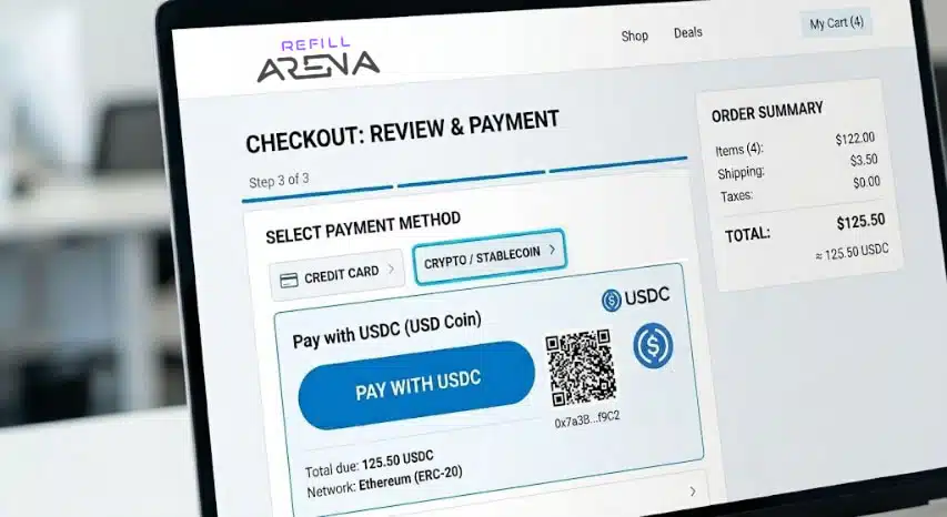 Buy Gift Cards with USDC on refillarena